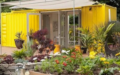 Konsep Kebun dari Kontainer Bekas untuk Urban Farming yang Cantik