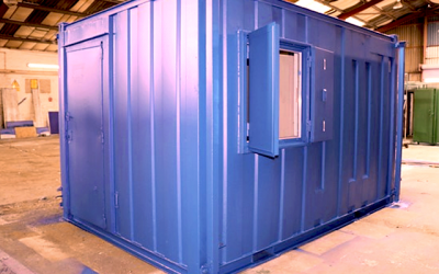 Jual 20′ Office Container dengan Toilet didalamnya
